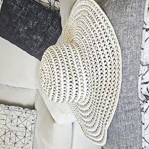 Karen Keith floppy straw hat